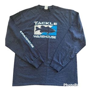 Tackle Warehouse Long Sleeve Blue 💦 Logo T-Shirt Men’s SZ: L